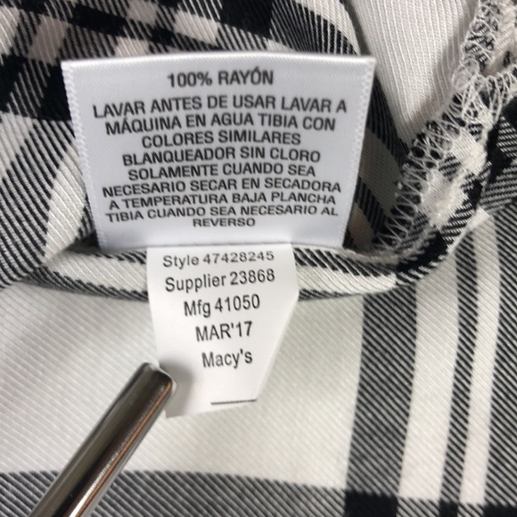 EPIC THREADS Plaided Black & White Kid Size M - Picture 8 of 9